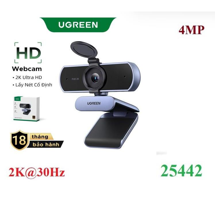 Webcam Ugreen 35626 CM778 15728 Cao Cấp Tự động lấy nét 2K@30Hz, Full HD 1080p/60fps | BigBuy360 - bigbuy360.vn
