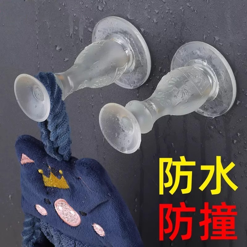 Chặn Cửa Silicone Dán Tường Trong Suốt Chống Va Đập, Chống Nước – Miếng Hít Cửa Hít Tường Siêu Bền