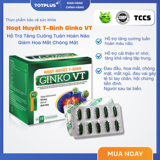Hoạt Huyết T-Đình Ginko VT – Hỗ Trợ Tăng Cường Tuần Hoàn Não, Giảm Hoa Mắt Chóng Mặt