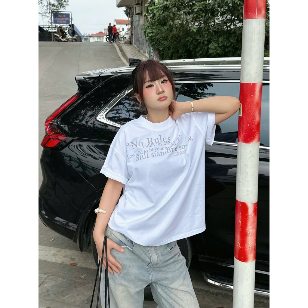 Áo Thun Boxy No Rules Nevasome Cotton 250gsm Local Brand Tay Lỡ Boxy Rộng Nam Nữ Menswear Womenswear
