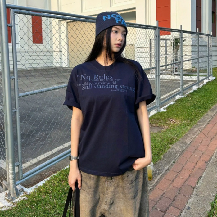 Áo Thun Boxy No Rules Nevasome Cotton 250gsm Local Brand Tay Lỡ Boxy Rộng Nam Nữ Menswear Womenswear