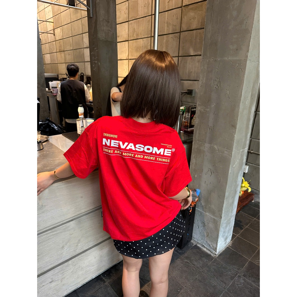 Áo Thun Boxy Big Move Nevasome Cotton 250gsm Local Brand Tay Lỡ Form Boxy Rộng Nam Nữ