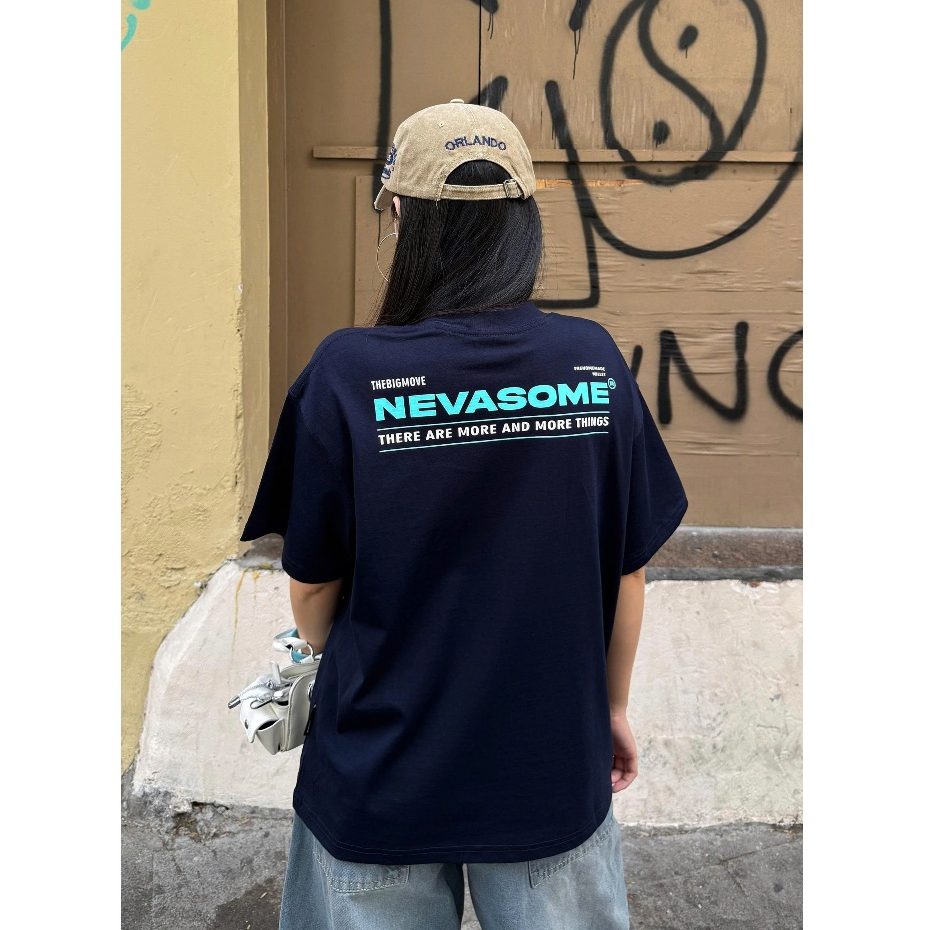 Áo Thun Boxy Big Move Nevasome Cotton 250gsm Local Brand Tay Lỡ Form Boxy Rộng Nam Nữ