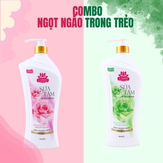 Combo 2 chai sữa tắm dưỡng ẩm da C-White