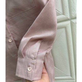 [JUNE LINEN] Áo sơ mi nữ Linen tưng premium washed, áo 2 túi vạt đuôi tôm. A52