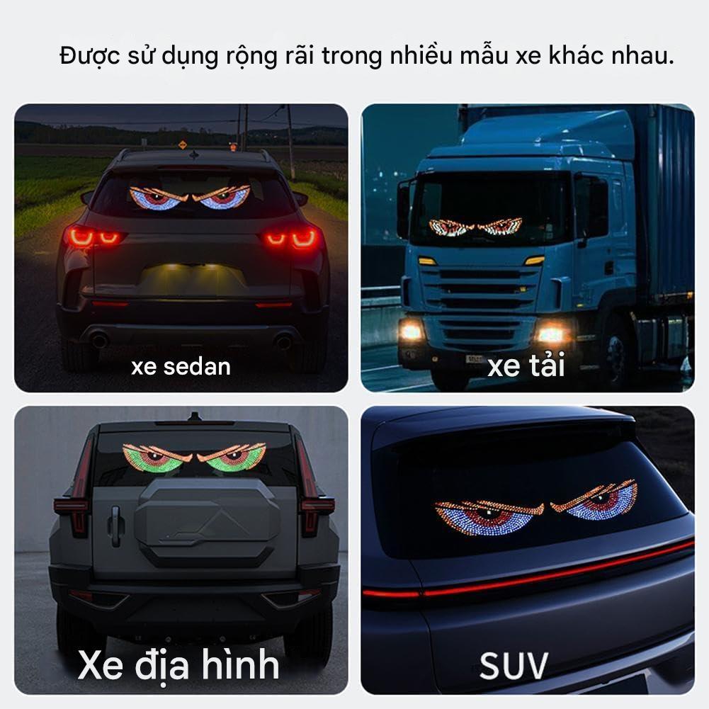 Đèn mắt quỷ xe tải,Đèn mắt quỷ năng động đa chế độ USB,hiển thị LED động ,cho ô tô và xe tải