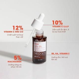 Tinh chất dưỡng sáng da Neogen Vita C Serum 22% + 5% (32g)