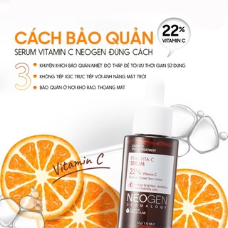 Tinh chất dưỡng sáng da Neogen Vita C Serum 22% + 5% (32g)