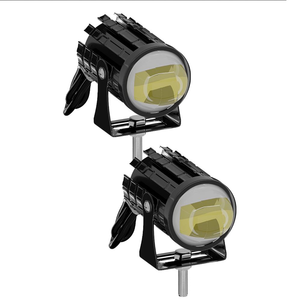 Cặp 2 Đèn Trợ Sáng Xe Máy Xe Điện Đèn Bi Cầu Mini Chính Hãng Bi Cầu Đèn Pha Bi Cầu 2 Màu Cos Vàng Pha Trắng 12V-85V