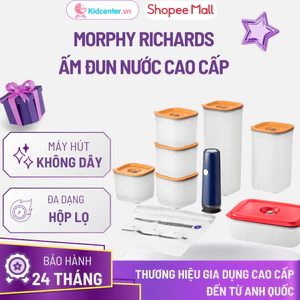 Bộ hộp đựng thực phẩm kèm máy hút chân không cho bé Morphy Richards MBC-VSL3E