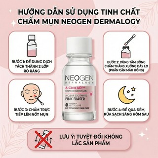 Tinh chất chấm mụn Neogen Dermalogy A- Clear Aid Soothing Pink Eraser (15ml)