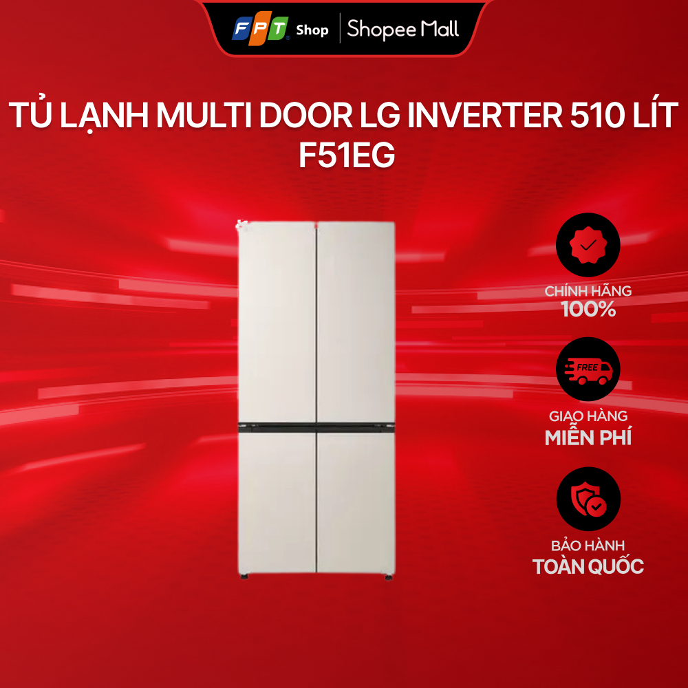 Tủ lạnh Multi door LG Inverter 510 lít F51EG