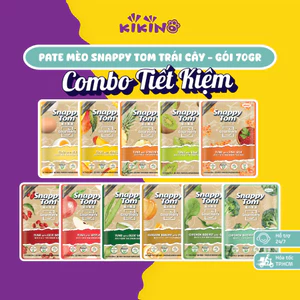 Pate Snappy Tom Trái Cây - Gói 70g - Vị Cá Ngừ Mix Trái Cây Dành Cho Mèo Kén Ăn