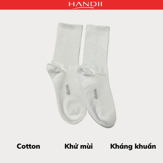 Tất thể thao cổ cao cotton Melanga hàng Việt Nam kháng khuẩn,khử mùi"HANDII"
