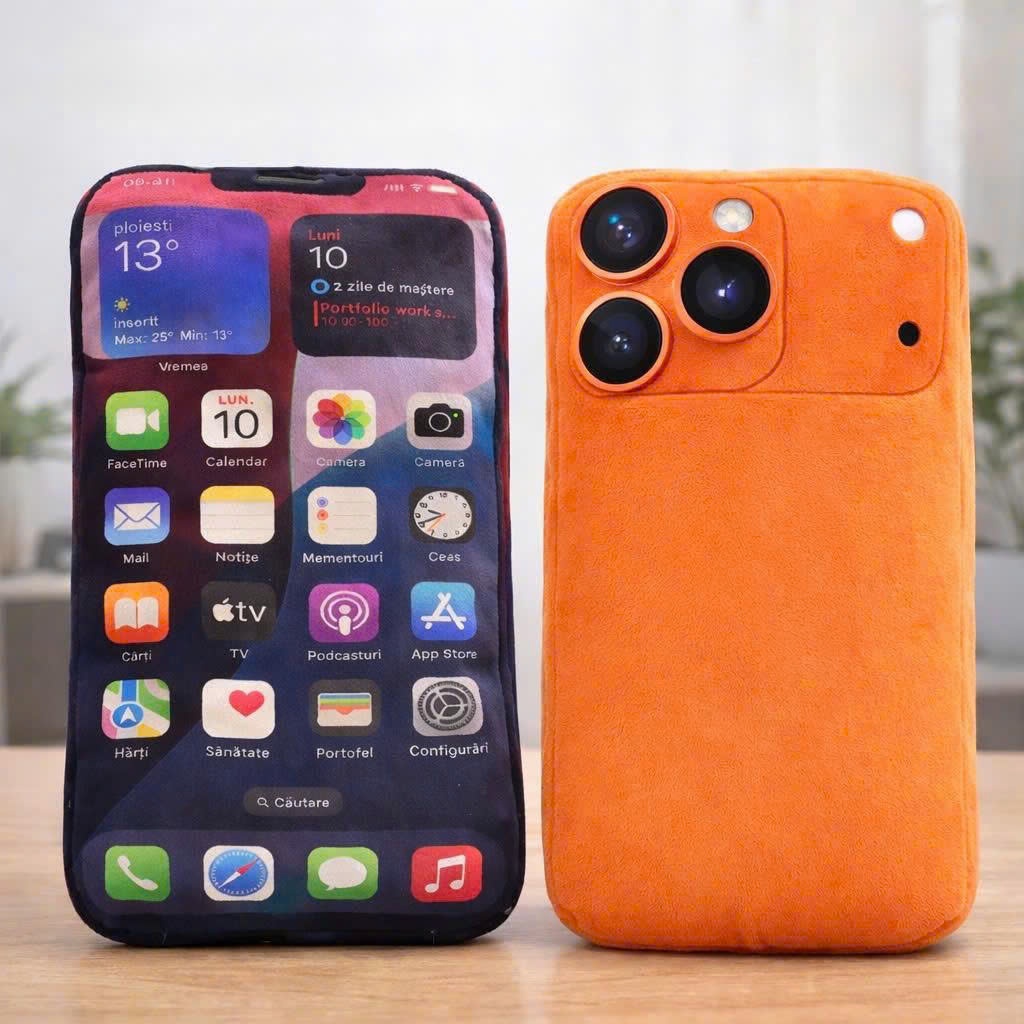 Gấu Bông 3D Hình Điện Thoại ip 17 siêu đẹp - ôm siêu đã hàng loại 1-Lông Siêu Mịn