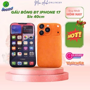 Gấu Bông 3D Hình Điện Thoại ip 17 siêu đẹp - ôm siêu đã hàng loại 1-Lông Siêu Mịn