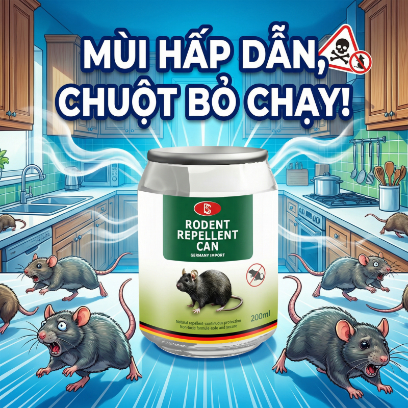 🐭 Mua 1 tặng 1! 🐭 Gel đuổi chuột, diệt chuột, thuốc đuổi chuột 200ml  Sản phẩm từ thiên nhiên, hiệu quả 24 giờ  An toàn,