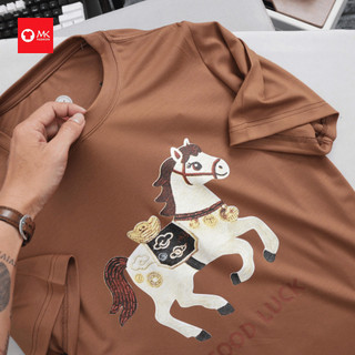 Áo thun nam MK Good Luck vải cotton 100% đẹp cao cấp đứng form co giãn tốt dễ phối đồ đi học đi chơi