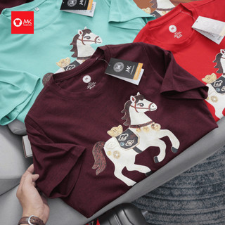 Áo thun nam MK Good Luck vải cotton 100% đẹp cao cấp đứng form co giãn tốt dễ phối đồ đi học đi chơi