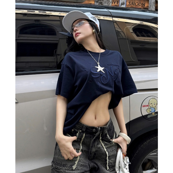Áo Thun Boxy Sing Tee Nevasome Cotton 250gsm Local Brand Tay Lỡ Boxy Rộng Nam Nữ Menswear Womenswear