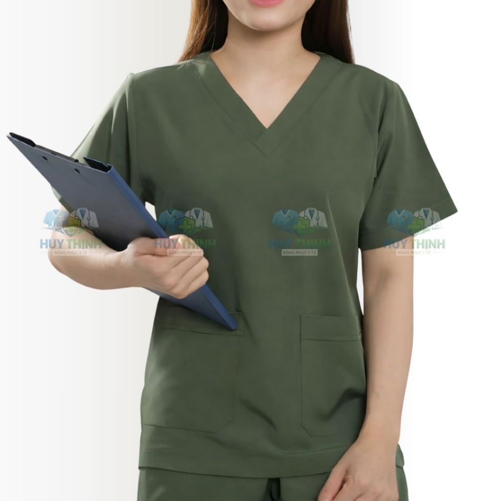 GIÁ XƯỞNG - Đồng phục Spa Vải Lon Co Giãn, Bộ quần áo y tế, Áo blue dược sĩ, Bộ Scrubs bác sĩ, Áo Blouse