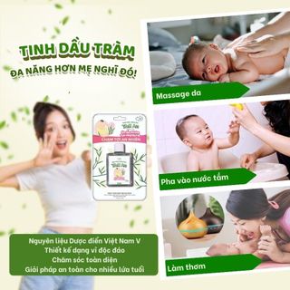 Tinh Dầu Tràm Ấm Thái An Nguyên Chất Nguyên Liệu Dược Điển Việt Nam V
