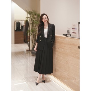 Chân váy xếp ly cạp rời HAGOO phong cách công sở thanh lịch [CV8075]
