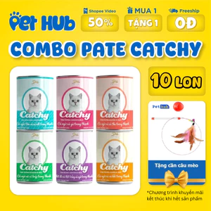Lon Pate Catchy Hộp 400g Cho Mèo Mọi Lứa Tuổi Đủ 13 vị - PET HUB