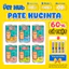 Pate KUCINTA cho mèo Lon 400g Pate Siêu Nhiều Cá và Hải Sản cho mèo mọi lứa tuổi