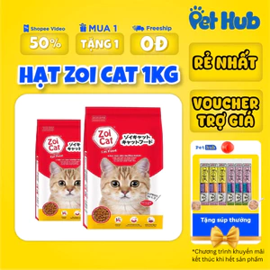 Hạt Thức Ăn Zoi Cat Gói 1kg Rẻ Cho Mèo Thường PET HUB