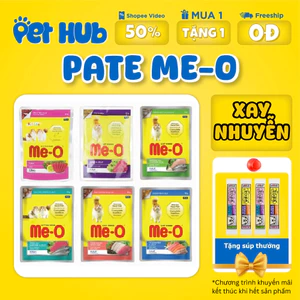 Pate Me-O Gói 80g - Thức Ăn Ướt Cho Mèo Dạng Gói Đủ Vị
