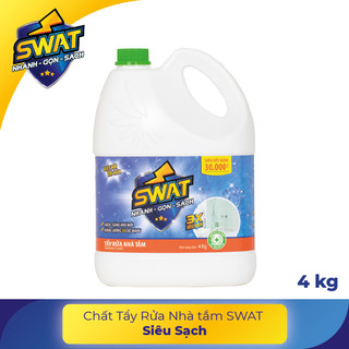 Tẩy rửa nhà tắm SWAT Siêu sạch can 4kg