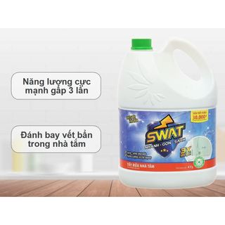 Tẩy rửa nhà tắm SWAT Siêu sạch can 4kg