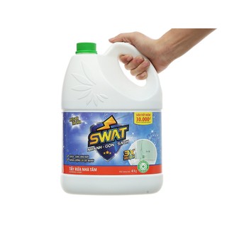 Tẩy rửa nhà tắm SWAT Siêu sạch can 4kg