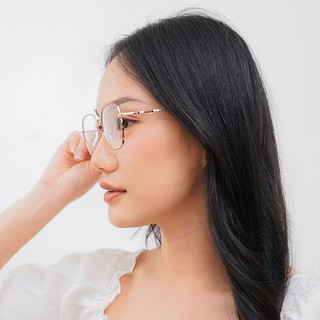 Gọng Kiếng Cận Nữ Nam ALOLA Mắt Kính Cận Gọng Da Giác Kim Loại Chông Tia UV Ánh Sáng Xanh Đổi Màu Khi Ra Nắng