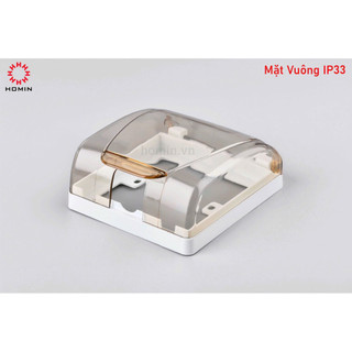 Hộp che mưa Cao Cấp IP55 HOMIN có VAT, Hộp Chống Nước Cho Nhà Vệ Sinh, Hộp Chống Nước Ngoài Trời.