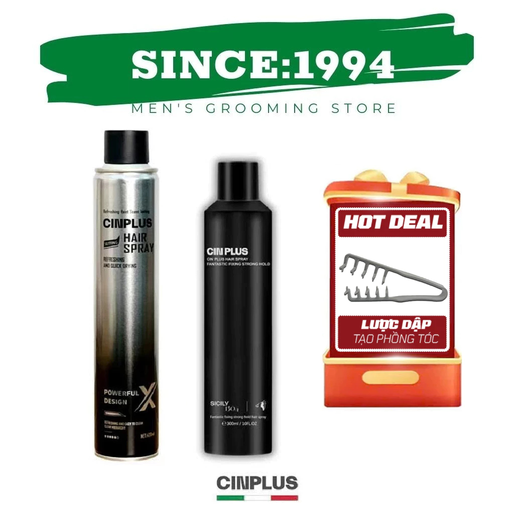 GÔM CINPLUS | Gôm Tạo Kiểu Tóc, Cố Định Nếp Tóc CINPLUS 150ml - 300ml ...