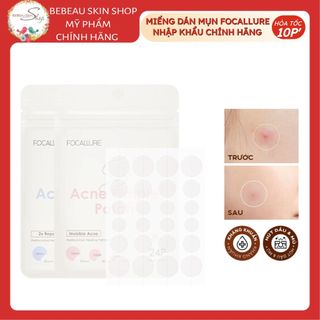 Miếng Dán Mụn FOCALLURE Nhiều Kích Cỡ Sử Dụng Cho Cả Ngày Và Đêm 24 miếng - Bebeau
