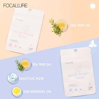 Miếng Dán Mụn FOCALLURE Nhiều Kích Cỡ Sử Dụng Cho Cả Ngày Và Đêm 24 miếng - Bebeau