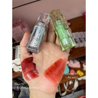 Son Kem Bóng Lì INEYOO BLUE Hiệu Ứng Nhung Mờ, Tráng Gương Lâu Trôi