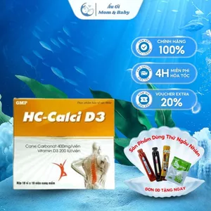 HC - Calci D3 - Hỗ trợ phát triển và phòng ngừa loãng xương - 100 viên