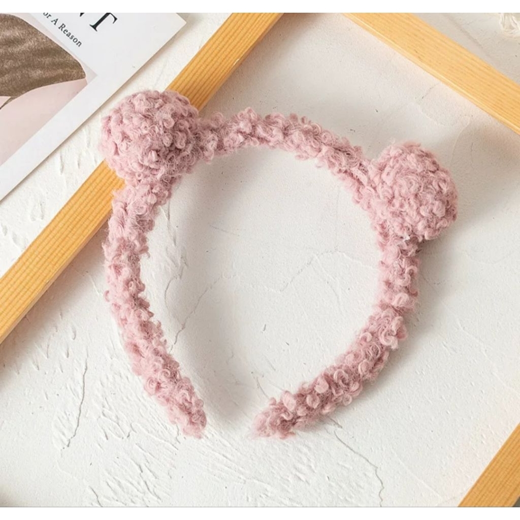 Bờm gấu, Cài tóc rửa mặt hình Gấu cute Hàn Quốc