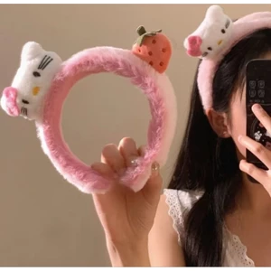 Băng Đô, Cài tóc hình mèo Kitty dâu dễ thương