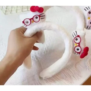 Băng đô, Cài tóc kính đỏ Kitty nơ dễ thương