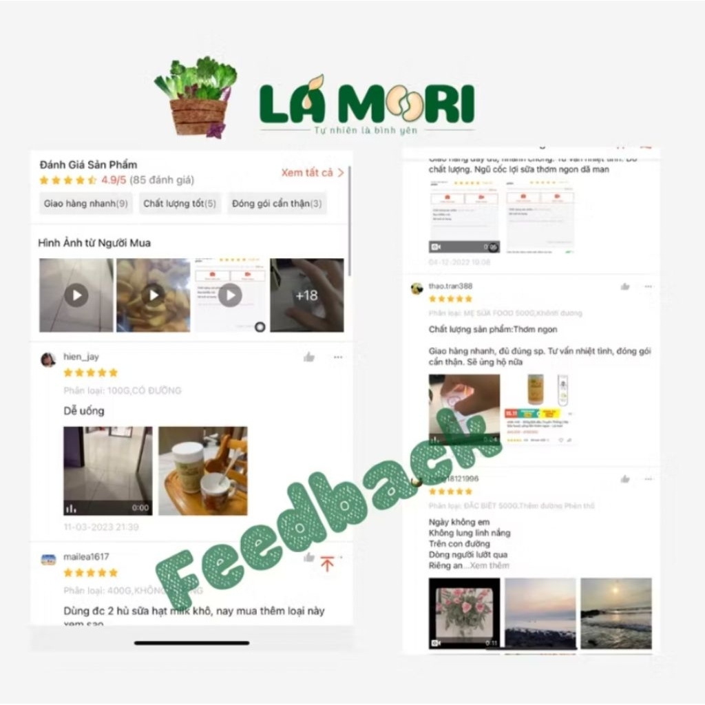 Bột hạt khô LáMori - Cung cấp dinh dưỡng tốt cho sức khoẻ, hoàn toàn thiên nhiên