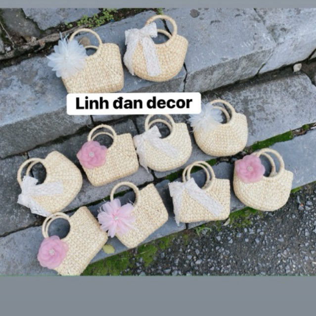 Túi lục bình  Vintage mini size 20cm ⚡️giá Cực Sốc ⚡️ hàng sẵn tận xưởng