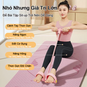 DÂY TẬP BỤNG KHÁNG LỰC ĐÀN HỒI, Dây Tập Thể Dục Đa Năng, Săn Chắc Bụng Tay Vai, Cao Su Co Giãn Tập Gym