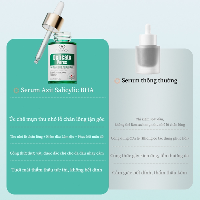 Tinh chất axit Salicylic làm giảm mụn trứng cá vết mụn thu nhỏ lỗ chân lông và làm săn chắc da 30ml