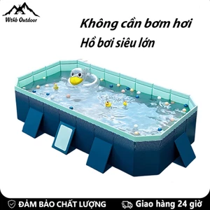 WTHB Outdoor Bể bơi gấp gọn bể bơi cho békhông cần bơm hơi kích thước lớn Phù hợp cho 1–10 người nhẹ nhàng cất trữ