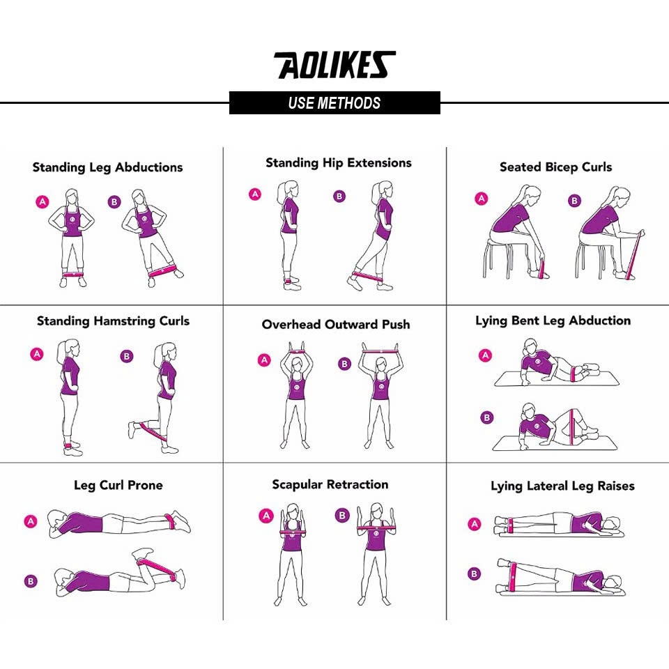 BỘ 6 SỢI DÂY KHÁNG LỰC TẬP THỂ DỤC AOLIKES